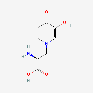 (S)-2-Amino-3-(3-hydroxy-4-oxopyridin-1(4H)-yl)propanoic acid chemical structure (CAS 500-44-7)