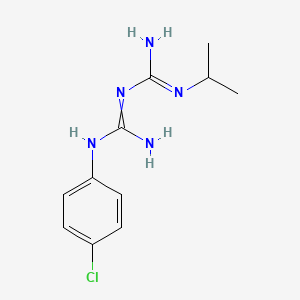 1-Isopropyl-5-(4-chlorophenyl)biguanide chemical structure (CAS 500-92-5)