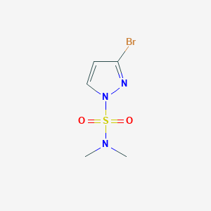 3-Bromo-1-(dimethylsulfamoyl)pyrazole chemical structure (CAS 500011-84-7)