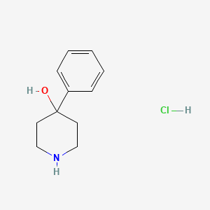 4-Phenylpiperidin-4-ol hydrochloride chemical structure (CAS 5004-94-4)