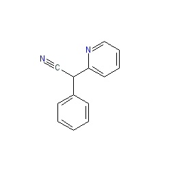 2-Phenyl-2-(pyridin-2-yl)acetonitrile chemical structure (CAS 5005-36-7)