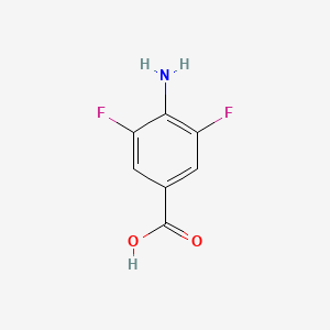 4-Amino-3,5-difluorobenzoic acid chemical structure (CAS 500577-99-1)
