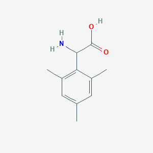 2-Amino-2-mesitylacetic acid chemical structure (CAS 500695-54-5)
