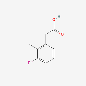 2-(3-Fluoro-2-methylphenyl)acetic acid chemical structure (CAS 500912-16-3)
