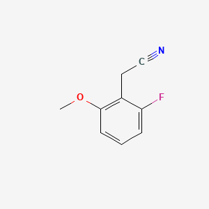 2-(2-Fluoro-6-methoxyphenyl)acetonitrile chemical structure (CAS 500912-18-5)