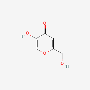 5-Hydroxy-2-(hydroxymethyl)-4H-pyran-4-one chemical structure (CAS 501-30-4)