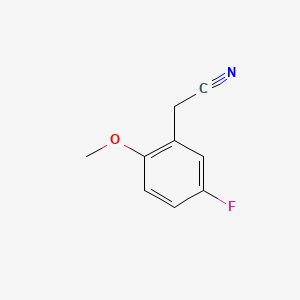 2-(5-Fluoro-2-methoxyphenyl)acetonitrile chemical structure (CAS 501008-41-9)