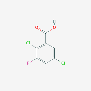 2,5-Dichloro-3-fluorobenzoic acid chemical structure (CAS 501008-42-0)