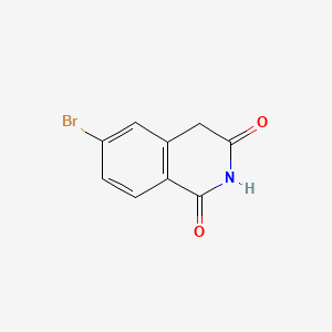 6-Bromoisoquinoline-1,3(2H,4H)-dione chemical structure (CAS 501130-49-0)