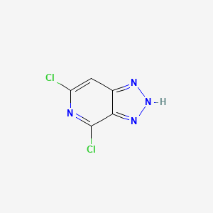 4,6-Dichloro-1H-[1,2,3]triazolo[4,5-c]pyridine chemical structure (CAS 501358-54-9)
