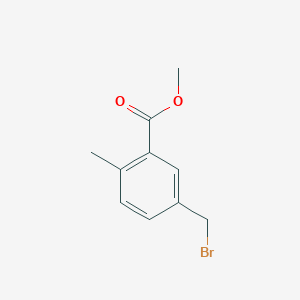Methyl 5-(bromomethyl)-2-methylbenzoate chemical structure (CAS 501362-17-0)