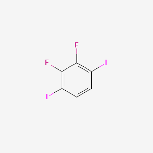 2,3-Difluoro-1,4-diiodobenzene chemical structure (CAS 501433-06-3)