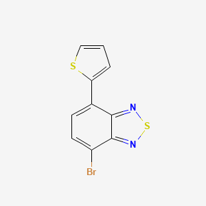 4-Bromo-7-(thiophen-2-yl)benzo[c][1,2,5]thiadiazole chemical structure (CAS 501434-74-8)