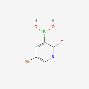 5-Bromo-2-fluoro-3-pyridylboronic chemical structure (CAS 501435-91-2)