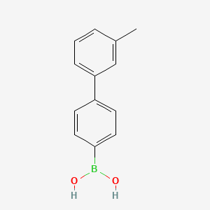 (3'-Methyl-[1,1'-biphenyl]-4-yl)boronic acid chemical structure (CAS 501944-56-5)