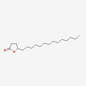 5-Tetradecyldihydrofuran-2(3H)-one chemical structure (CAS 502-26-1)