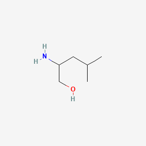 2-Amino-4-methylpentan-1-ol chemical structure (CAS 502-32-9)