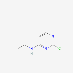 2-Chloro-N-ethyl-6-methylpyrimidin-4-amine chemical structure (CAS 502141-81-3)