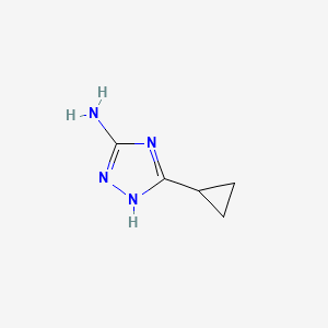 5-Cyclopropyl-4H-1,2,4-triazol-3-amine chemical structure (CAS 502546-41-0)