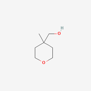 4-(Hydroxymethyl)-4-methyltetrahydropyran chemical structure (CAS 502609-47-4)