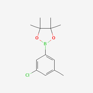 2-(3-Chloro-5-methylphenyl)-4,4,5,5-tetramethyl-1,3,2-dioxaborolane chemical structure (CAS 502630-89-9)