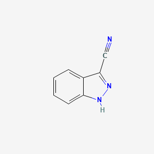 3-Cyano-1H-indazole chemical structure (CAS 50264-88-5)