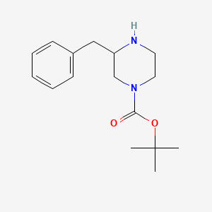 1-Boc-3-Benzylpiperazine chemical structure (CAS 502649-29-8)