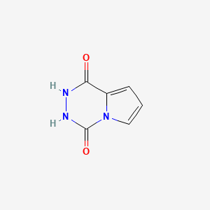 4-Hydroxy-1H,2H-pyrrolo[1,2-d][1,2,4]triazin-1-one chemical structure (CAS 50269-88-0)