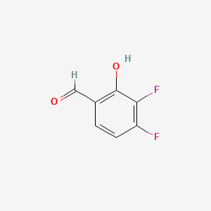3,4-Difluoro-2-hydroxybenzaldehyde chemical structure (CAS 502762-95-0)