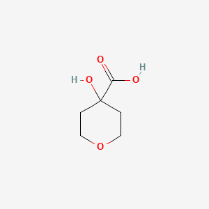 4-Hydroxytetrahydro-2H-pyran-4-carboxylic acid chemical structure (CAS 50289-13-9)