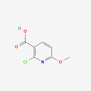 2-Chloro-6-methoxynicotinic acid chemical structure (CAS 503000-87-1)
