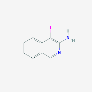4-Iodoisoquinolin-3-amine chemical structure (CAS 503089-88-1)