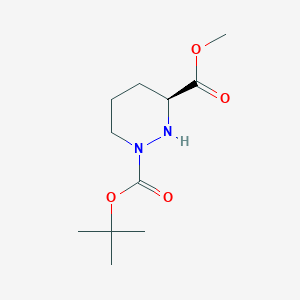 1-(tert-Butyl) 3-methyl (S)-tetrahydropyridazine-1,3(2H)-dicarboxylate chemical structure (CAS 503177-95-5)