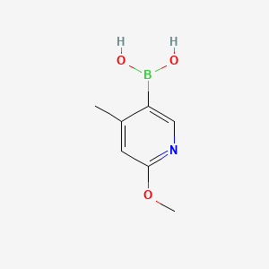 6-Methoxy-4-methylpyridin-3-ylboronic acid chemical structure (CAS 503184-35-8)