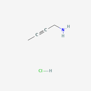 But-2-yn-1-amine hydrochloride chemical structure (CAS 50329-23-2)