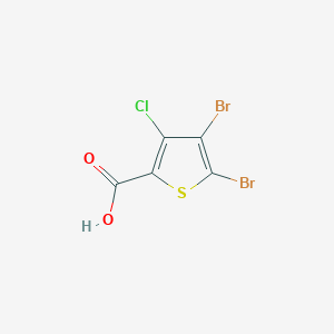 4,5-Dibromo-3-chlorothiophene-2-carboxylic acid chemical structure (CAS 503308-99-4)