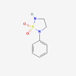 2-Phenyl-1,2,5-thiadiazolidine 1,1-dioxide chemical structure (CAS 503310-73-4)