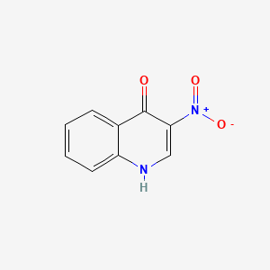 3-Nitroquinolin-4-ol chemical structure (CAS 50332-66-6)