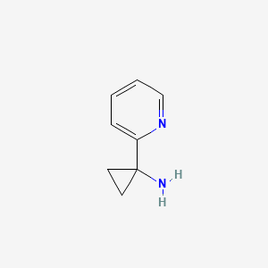 1-(Pyridin-2-yl)cyclopropanamine chemical structure (CAS 503417-37-6)