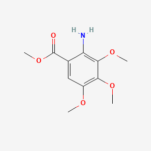 Methyl 2-amino-3,4,5-trimethoxybenzoate chemical structure (CAS 5035-82-5)