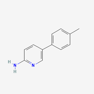 5-(p-Tolyl)pyridin-2-amine chemical structure (CAS 503536-74-1)