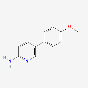 5-(4-Methoxyphenyl)pyridin-2-amine chemical structure (CAS 503536-75-2)