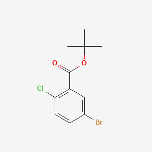 tert-Butyl 5-bromo-2-chlorobenzoate chemical structure (CAS 503555-23-5)