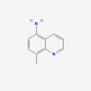8-Methylquinolin-5-amine chemical structure (CAS 50358-40-2)