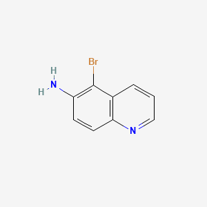 5-Bromoquinolin-6-amine chemical structure (CAS 50358-42-4)