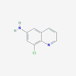 8-Chloroquinolin-6-amine chemical structure (CAS 50358-62-8)