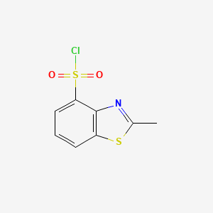 2-Methylbenzo[d]thiazole-4-sulfonyl chloride chemical structure (CAS 5036-85-1)
