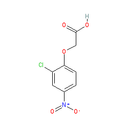 2-(2-Chloro-4-nitrophenoxy)acetic acid chemical structure (CAS 5037-04-7)