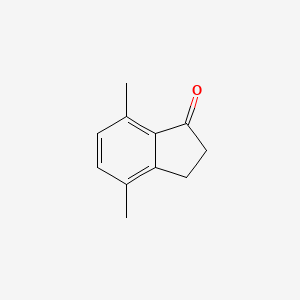 4,7-Dimethyl-2,3-dihydro-1H-inden-1-one chemical structure (CAS 5037-60-5)