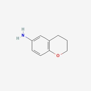 Chroman-6-amine chemical structure (CAS 50386-54-4)